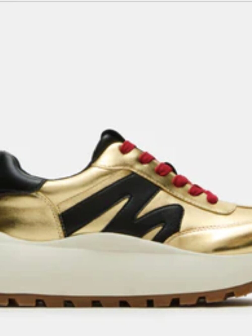 New  Metallic Gold Trainer